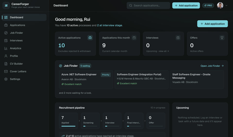 CareerForger screenshot